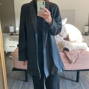 Vintage real leather Maxima coat